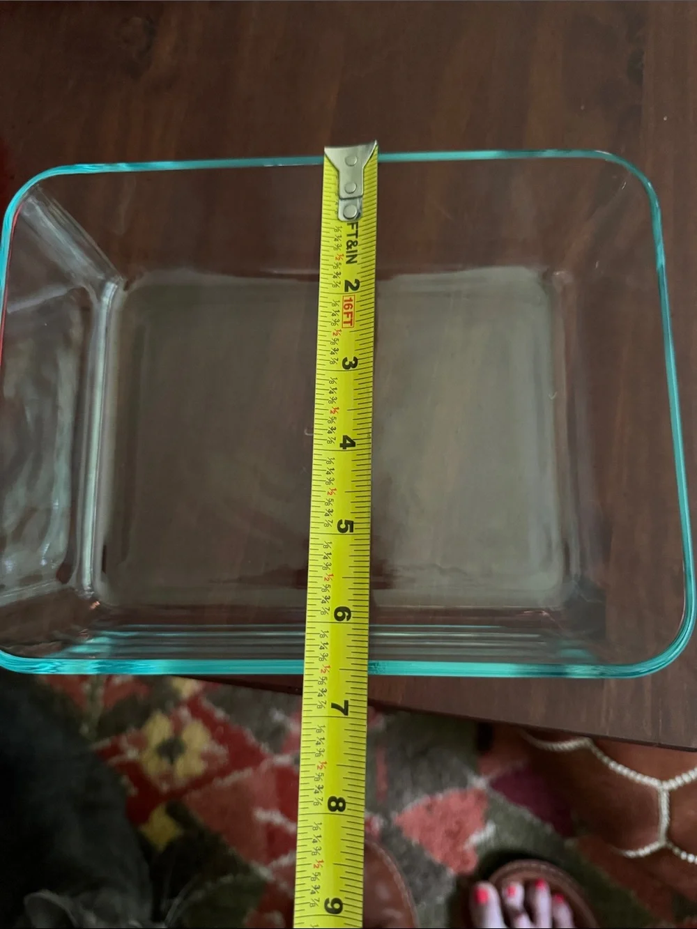 Pyrex Rectangular Glass Storage Container with Plastic Lid
